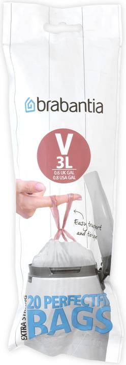 Brabantia PerfectFit Kehrichtsack V 3 Liter (20 x, 3 l)