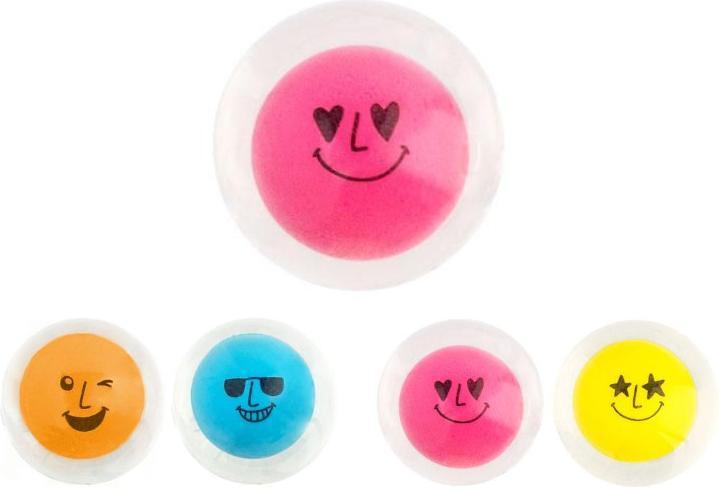 Produktbild Trendhaus CHILL AND SMILE Flummi Crazy Faces Ø 4,3cm, 4-fach sortiert