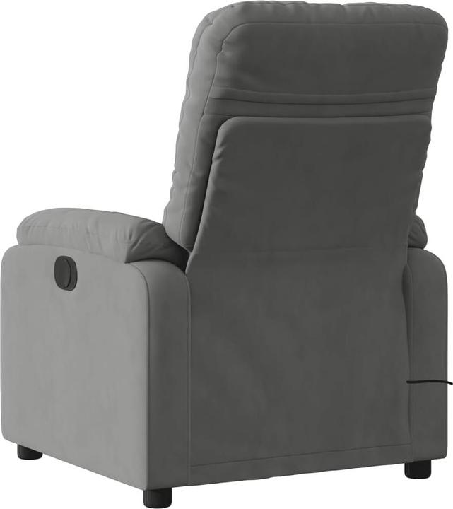Actual product image VidaXL Massage chair dark grey microfibre fabric, colour
