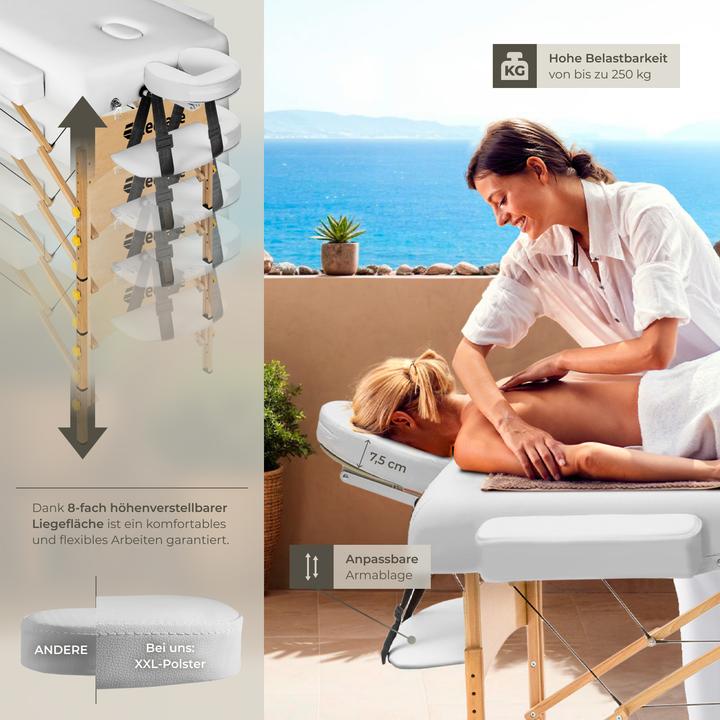 Actual product image tectake 3 Zonen Massageliege