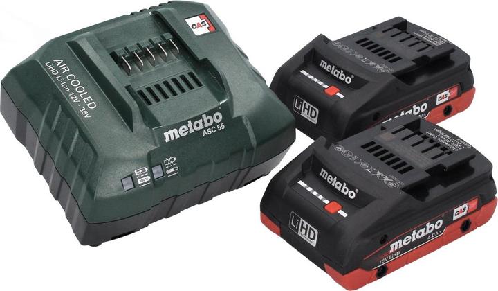 Actual product image Metabo W 18 7-125 Battery angle grinder 18 V 125 mm + 2x battery 4.0 Ah + charger + metaBOX (125 mm)