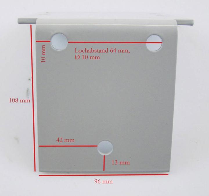 Actual product image Berger & Schröter Mounting plate for winch (Grey)