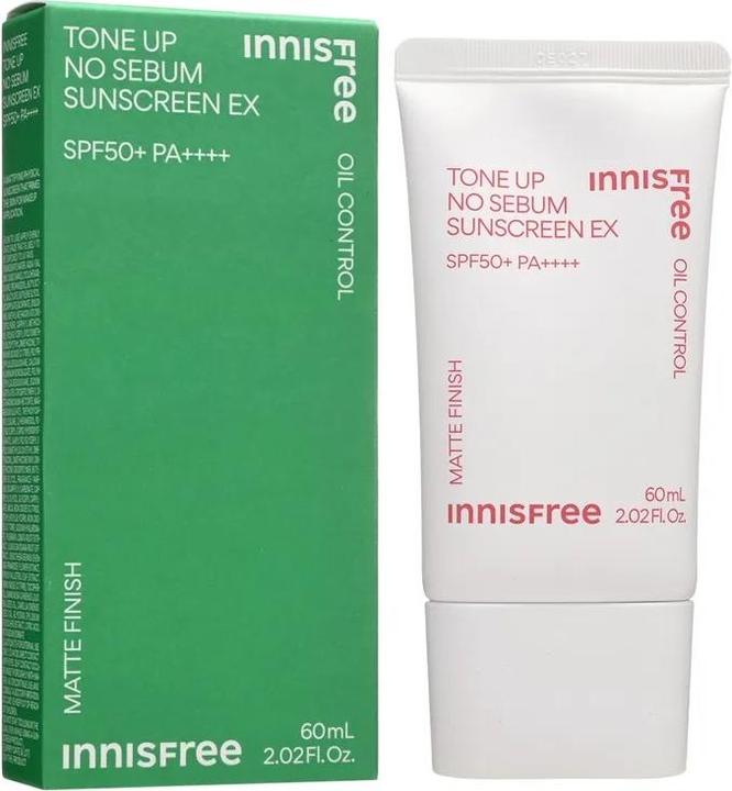 Actual product image Innisfree Tone Up No Sebum Sunscreen EX (Suntan cream, SPF 50+, 50 ml)