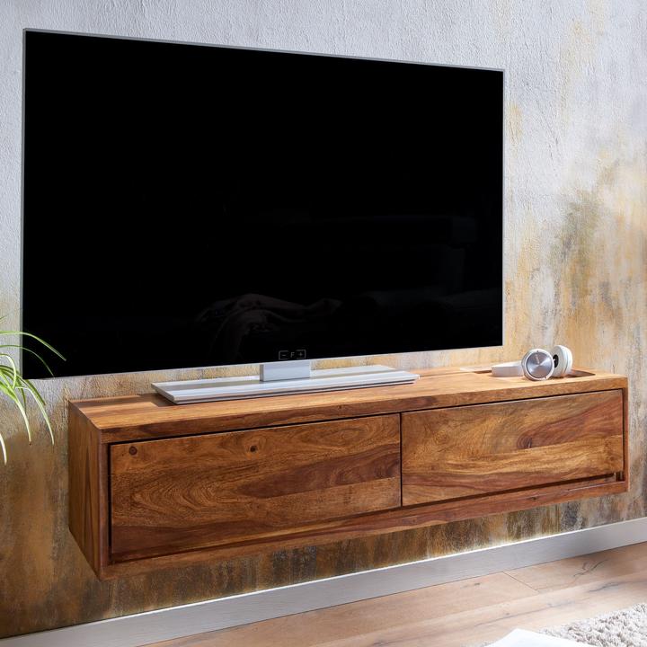 Actual product image FineBuy Lowboard Sheesham Brown