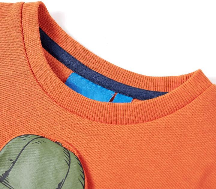 Immagine prodotto VidaXL Felpa da bambino arancione scuro 140,Materiale: 92% cotone (140)