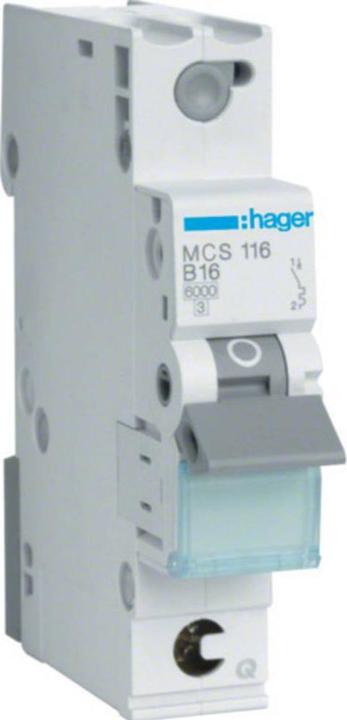Actual product image Hager Circuit breaker pole