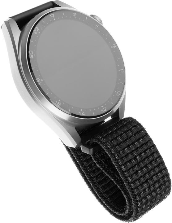 Produktbild Fixed 22mm Reflective Black Nylon Smartwatch Strap (22 mm, Weiche Nylon-Masse)