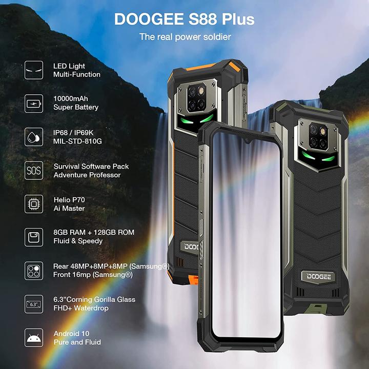 Produktbild Doogee S88 Plus, 8/128Gb, Schwarz
