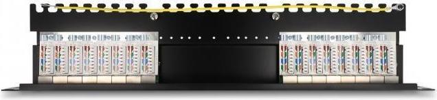 Actual product image Delock 48,30cm (19") Patchpanel 16 Port Cat.6A 1 U black