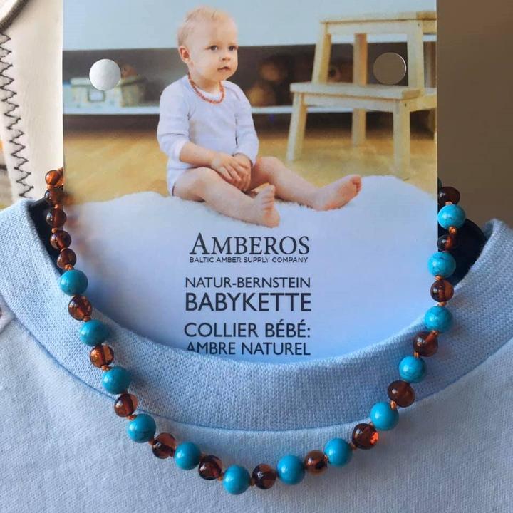 Produktbild Amberos Natur Bernsteinkette (Bernstein, 32 cm)