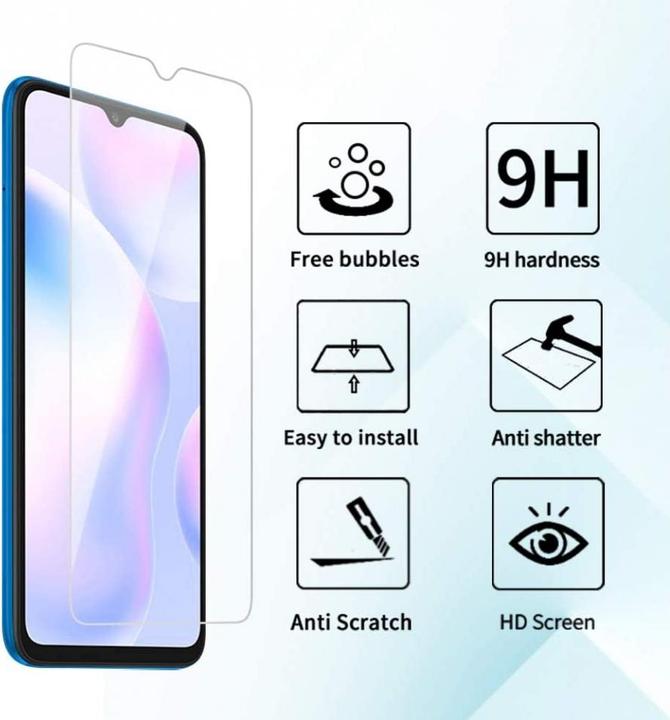 Produktbild Screenguard Xiaomi Redmi 9A Panzerglas Schutzfolie Case Friendly Design (1 Stück, Xiaomi Redmi 9A)