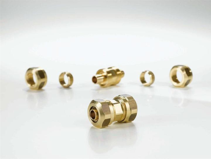 Produktbild Magni Empur Verbindungskupplung PUR-THERM 15x1,8mm, für Kunststoffrohre, Messing (1.80 mm)