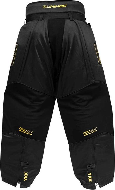 Actual product image Unihoc Goaliehose ALPHA EVOLAB schwarz/gold-L (L)
