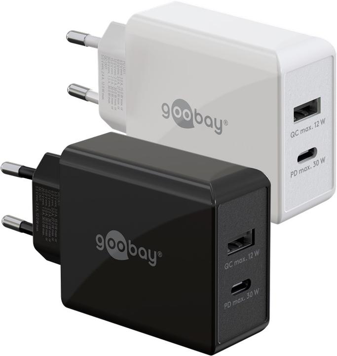 Produktbild Goobay Dual USB Schnellladegerät (30 W)