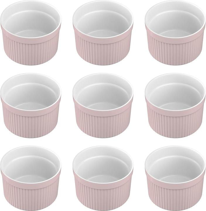Actual product image Intirilife Set of 6 Soufflé Moulds Casserole Dishes