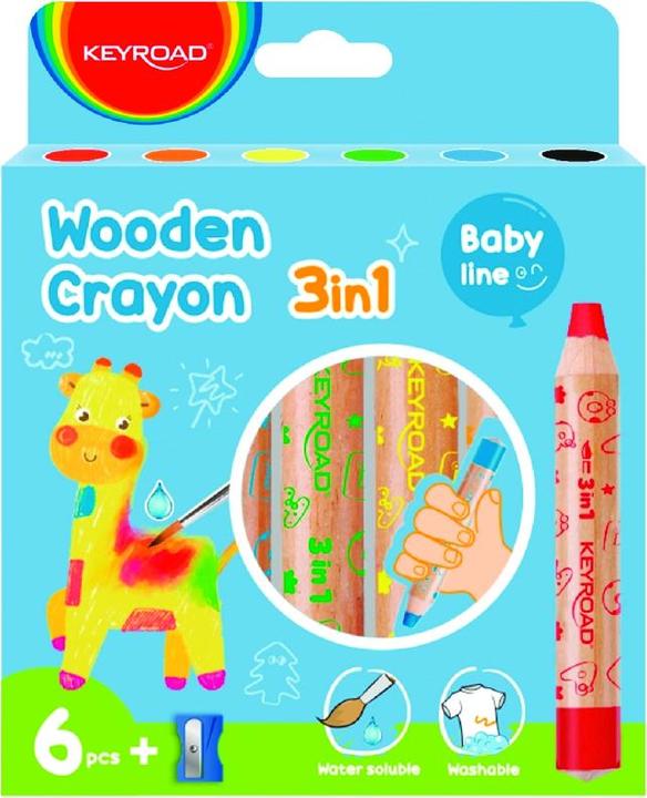 Image du produit Keyroad Colorix 3 en 1, Jumbo, avec mouchoir, 6 pièces, suspension (Mélange de couleurs, 6 x)
