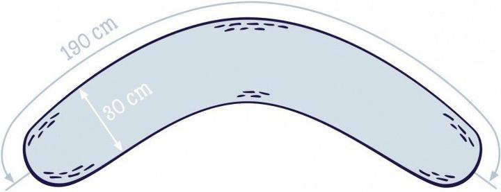 Actual product image Julius Zöllner Jersey nursing pillow (76 cm)