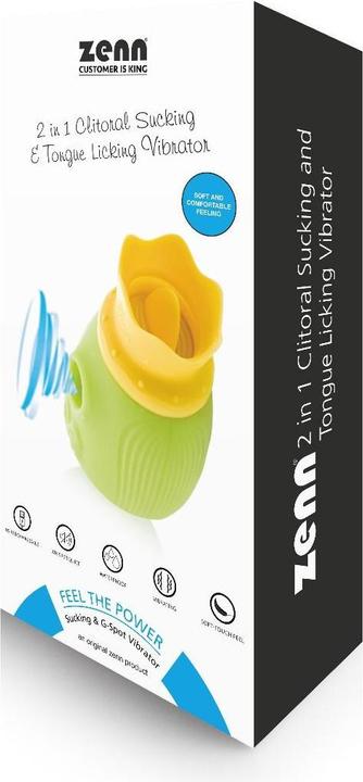 Produktbild Zenn 2 in 1 Clitoral Sucking and Tongue Licking Vibrator