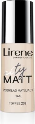 Actual product image Lirene City Matt Matte And Smoothing Foundation For The Face 208 Toffee 30Ml