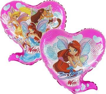 Produktbild Widmann Winx Club: Folienballon Kindergeburtstag Partydekoration (1 x)