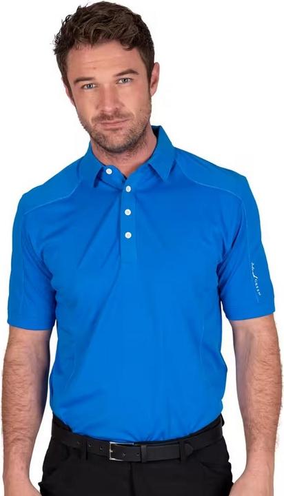 Island Green Poloshirt Abgesteppt Emblem (S)