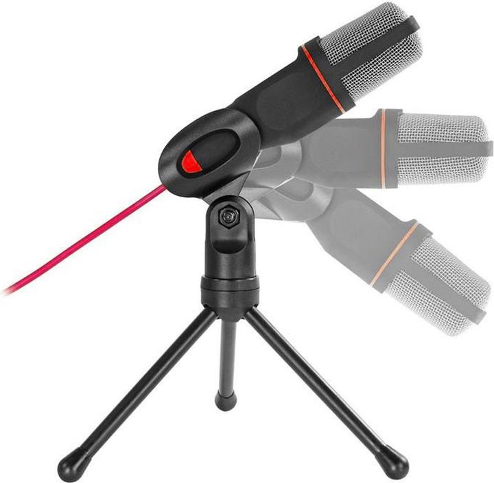 Produktbild Varr Gaming Microphone with Tripod Stand, jack connetion, Black, Cable