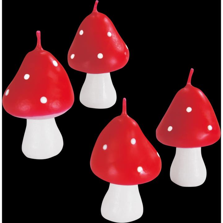 Image du produit Städter Bougies champignon mouche 5 cm 4 pièces