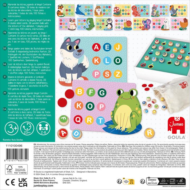 Productafbeelding Goula Alfabet Bingo (Duits, Frans, Italiaans)