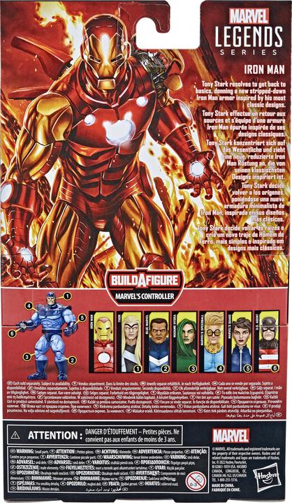 Actual product image Hasbro Legends Series Iron Man model 70, 15 cm tall action figure to collect, 4 accessories