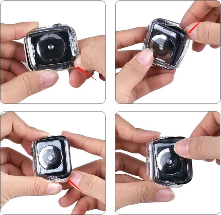Immagine prodotto Screenguard Custodia trasparente in TPU flessibile per Apple Watch 44 mm