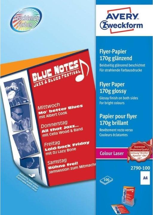 Produktbild Avery Colour Laser Flyer-Papier (170 g/m², 100 x, A4)