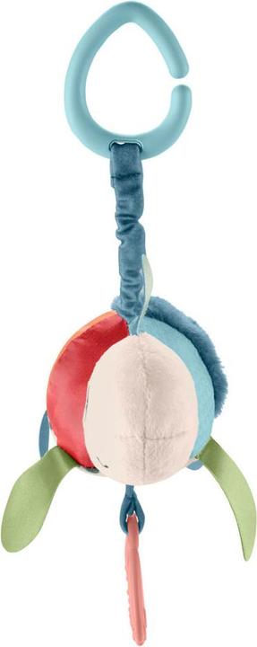 Actual product image Fisher-Price Planet Friends Fleet Turtle Pram Toy with Sensory Details for Newborns