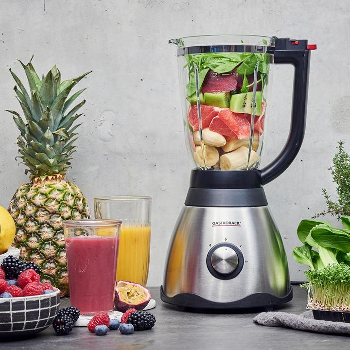 Produktbild Gastroback Standmixer Vital Mixer Plus 850 Watt, Silber/Schwarz (850 W)