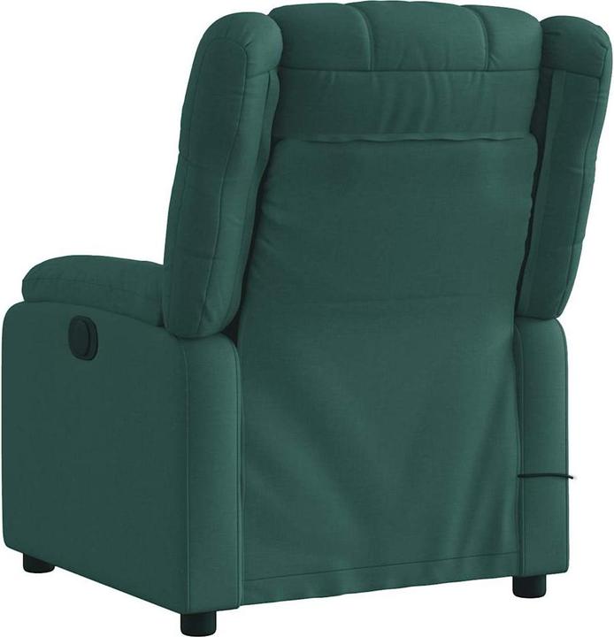Image du produit VidaXL Fauteuil de massage vert foncé Tissu,Couleur : vert foncé,Matériaux