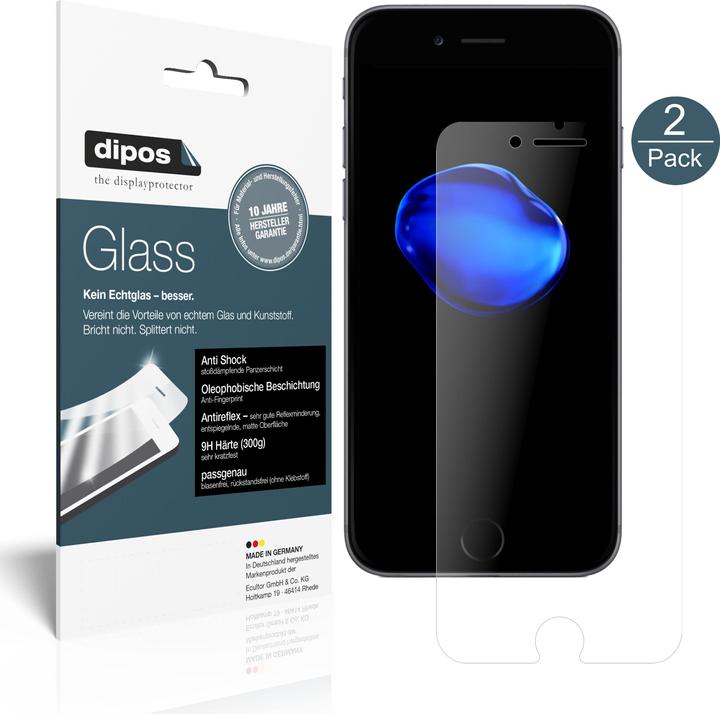 Dipos Film de Protection d’écran Anti-Shock (1 pièce(s), Apple iPhone 7)