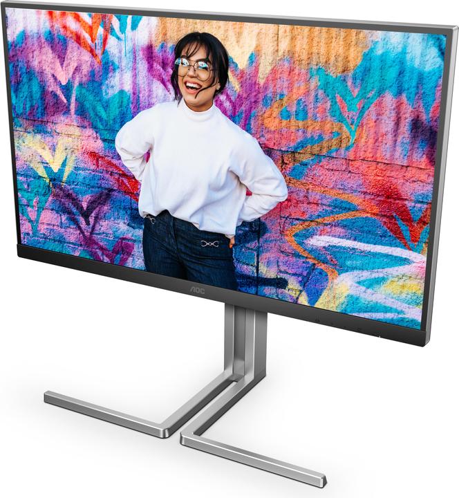 Actual product image AOC Q27U3CV 27p IPS QD WLED WQHD 75Hz (2560 x 1440 pixels, 27")