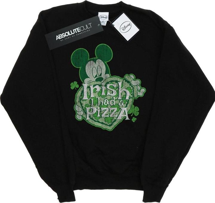 Disney Mickey Mouse Shamrock Pizza Sweatshirt Mädchen (116)