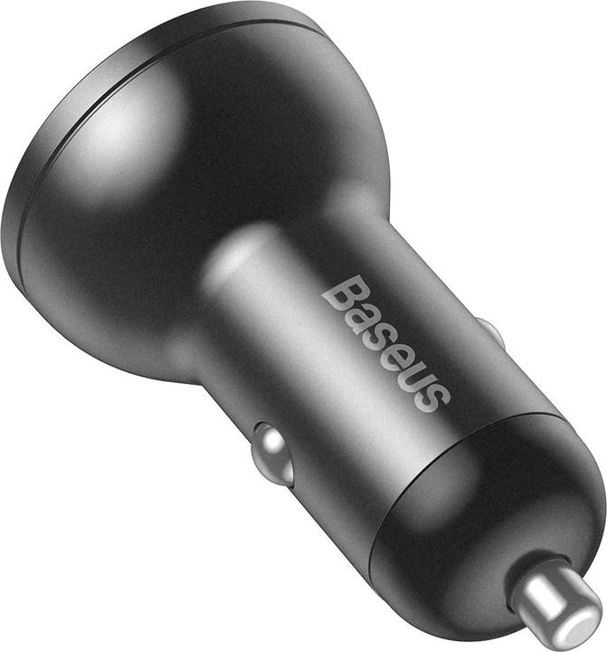 Produktbild Baseus Digital Display Dual USB 4.8A Car Charger 24W Grey