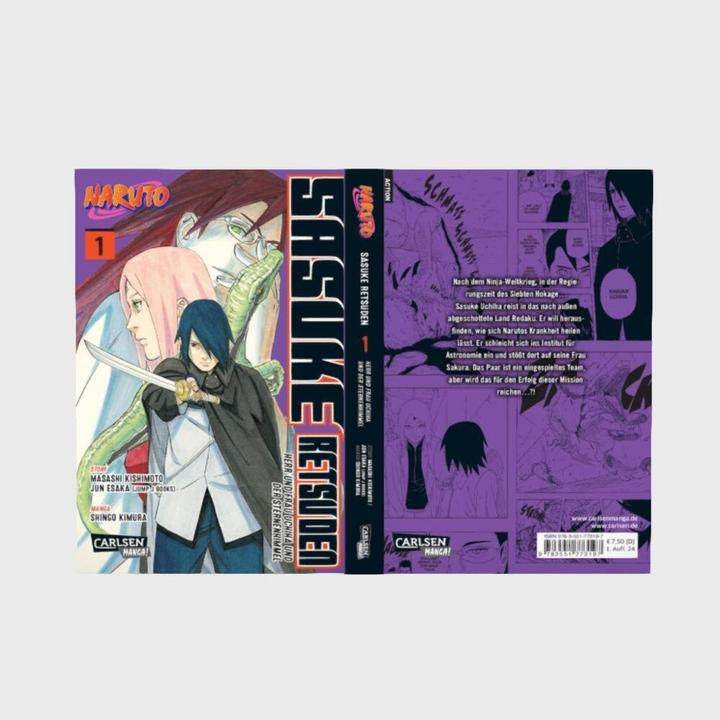 Immagine prodotto Naruto - Sasuke Retsuden: Herr und Frau Uchiha und der Sternenhimmel (Manga) 1 (Tedesco, Masashi Kishimoto, Jun Esaka, Miyuki Tsuji, Shingo Kimura, 2024)
