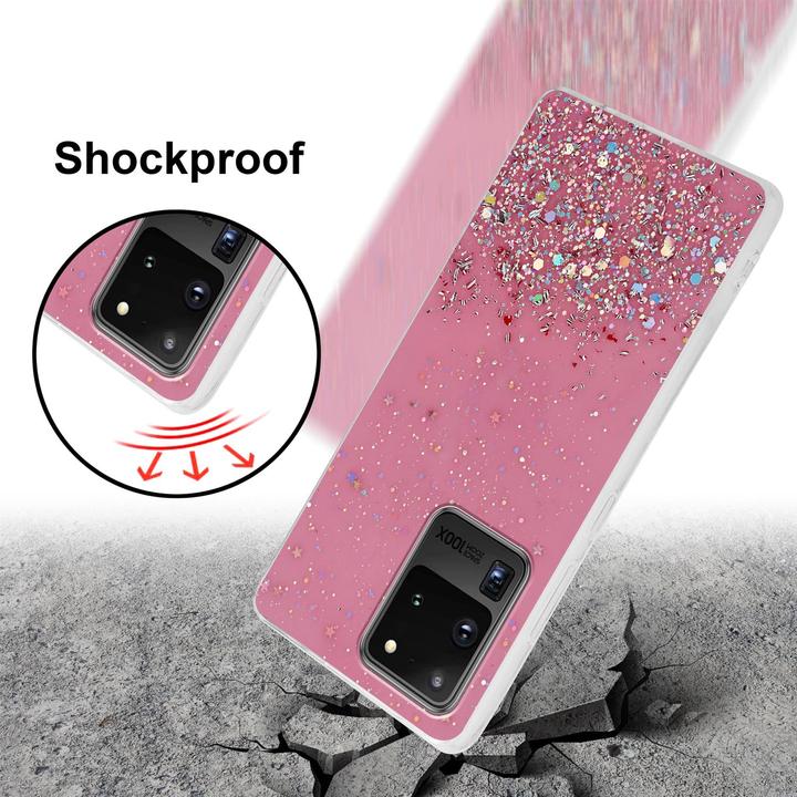Image du produit Cadorabo Couverture TPU paillettes scintillantes (Samsung Galaxy S20 Ultra)