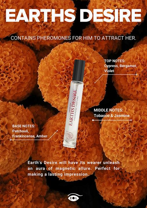 Actual product image Eye of Love Bloom Pheromone Perfume Attract Her 30ml Earth Desire (Eau de cologne, 30 ml)