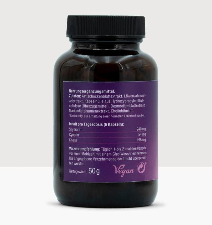 Nutritional values and ingredients Effective Nature LeberVital mit Artischocke (90 Piece, Capsules)