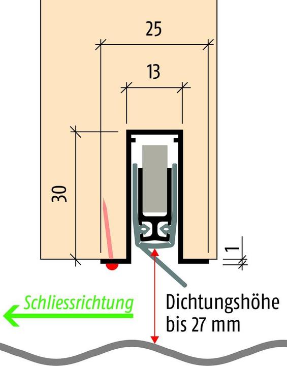Actual product image Planet Door drop seals RF
