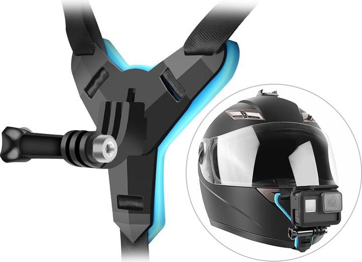 Actual product image Shoot GoPro motorbike helmet mount with quick-release fastener (Hero 9 Black, Hero 5 Black, Hero 6 Black, Hero 7 Black, Hero 11 Black, Hero 13 Black, Hero 10 Black, Hero 12 Black, Hero 8, Hero 4, Hero 3, Hero 2, Hero)