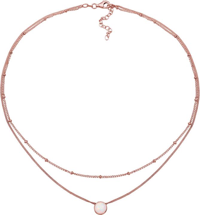 Produktbild Elli Choker, Layer, Opal (Synthetischer Opal, 925 Sterling Silber vergoldet, 36 cm)