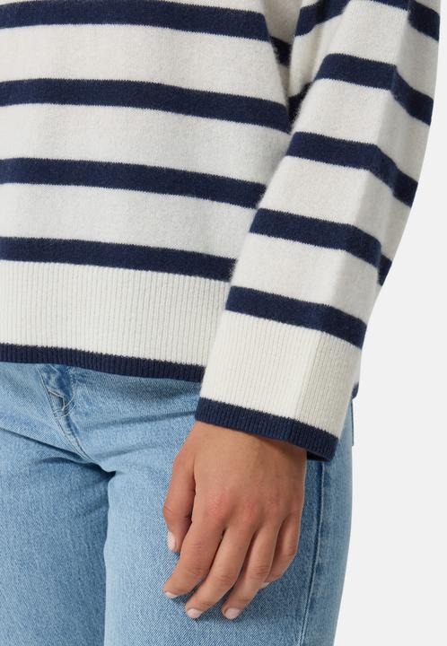 Immagine prodotto Cash-Mere Kaschmir Rundhals Pullover gestreift (XS)