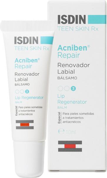 Actual product image Isdin Acniben Rx Repair Lip Balm 10ml (10 ml)