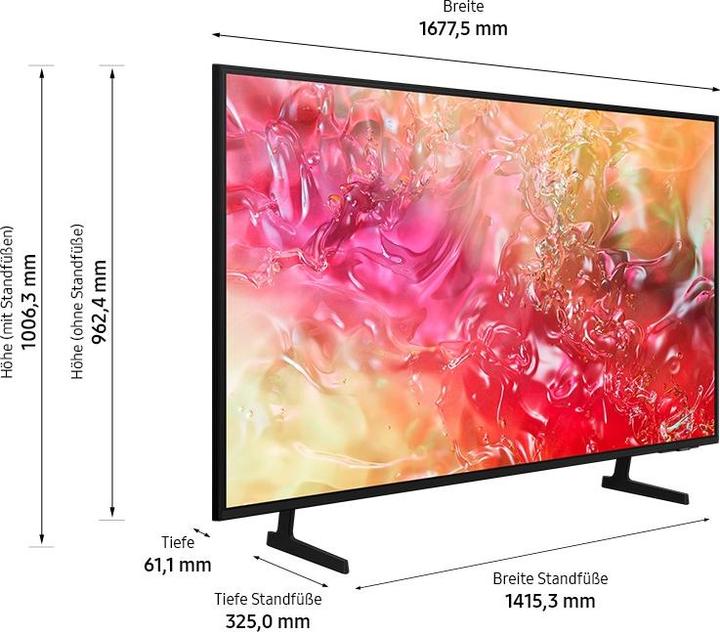Produktbild Samsung GU75DU7179U (75", AU7179, LED, 4K, 2024)