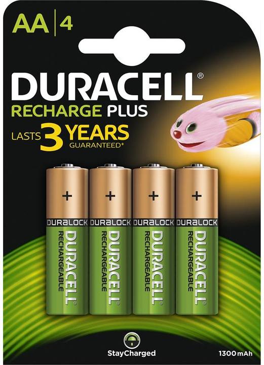 Duracell Recharge Plus (4 Stk., AA, 1300 mAh)