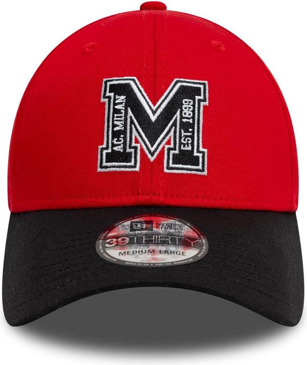 Actual product image New Era 39Thirty Stretch Cap - AC Mailand schwarz - XS/S (XS)